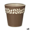 Stefanplast Self-watering flowerpot Cloe Braun Kunststoff
