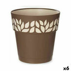 Stefanplast Self-watering flowerpot Cloe Braun Kunststoff
