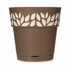 Stefanplast Self-watering flowerpot Cloe Braun Kunststoff