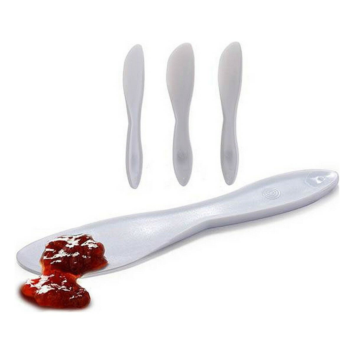 Kinvara Messer Set Weiß Kunststoff
