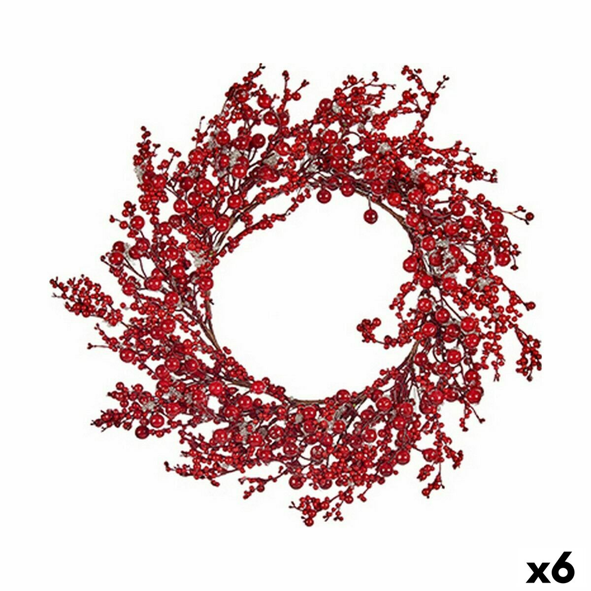 Advent wreathe Krist+ Rot Kunststoff 48 x 10 x 48 cm (6 Stück) – Produktbild 1