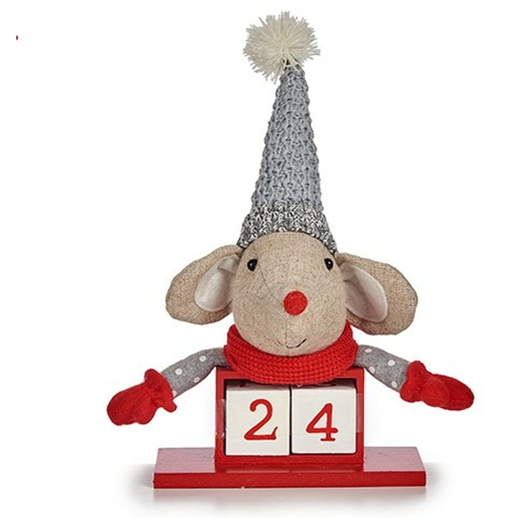 Krist+ Weihnachtskugel Weiß Rot Grau Creme Mouse Calendar