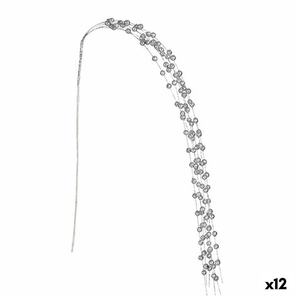 Branch Krist+ Silberfarben Balls 140 cm (12 Stück) – Produktbild 1
