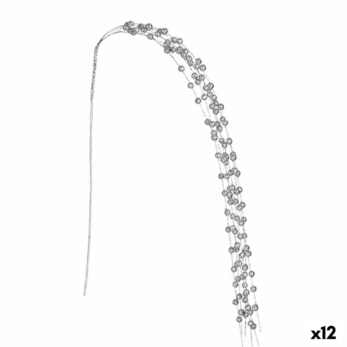Branch Krist+ Silberfarben Balls 140 cm (12 Stück) – Produktbild 1