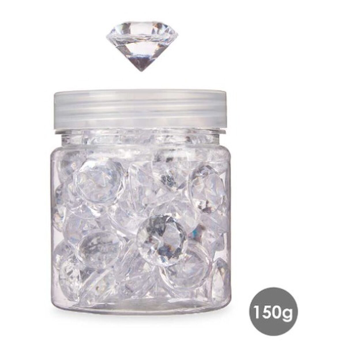 Gift Decor Dekorativ Stones Transparent 150 g Diamant