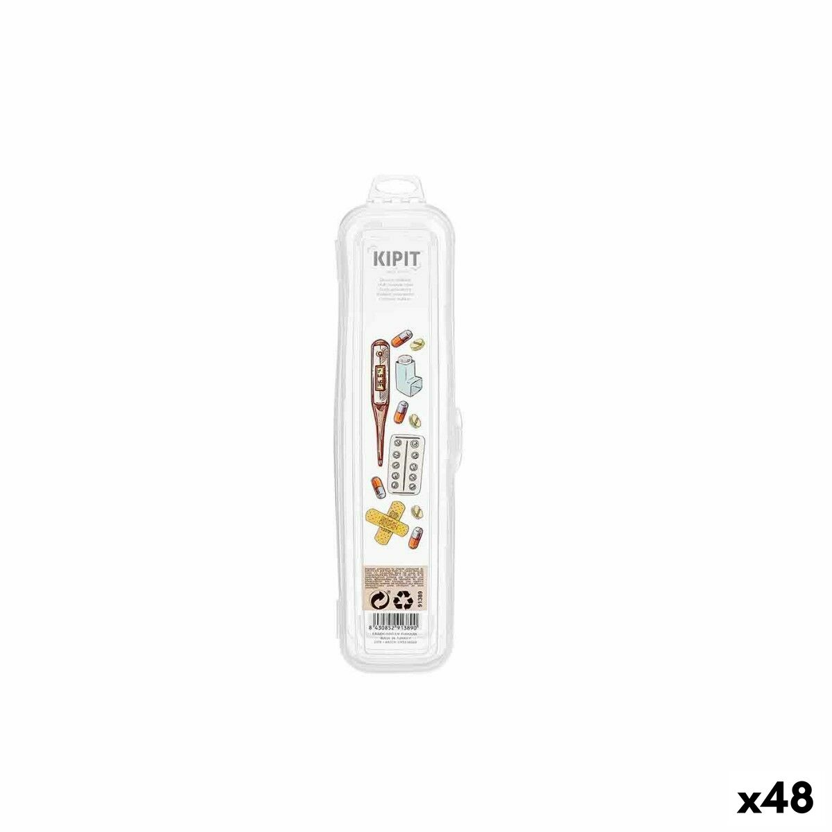 Case Kipit Transparent Travel First Aid Kit (48 Stück) – Produktbild 1