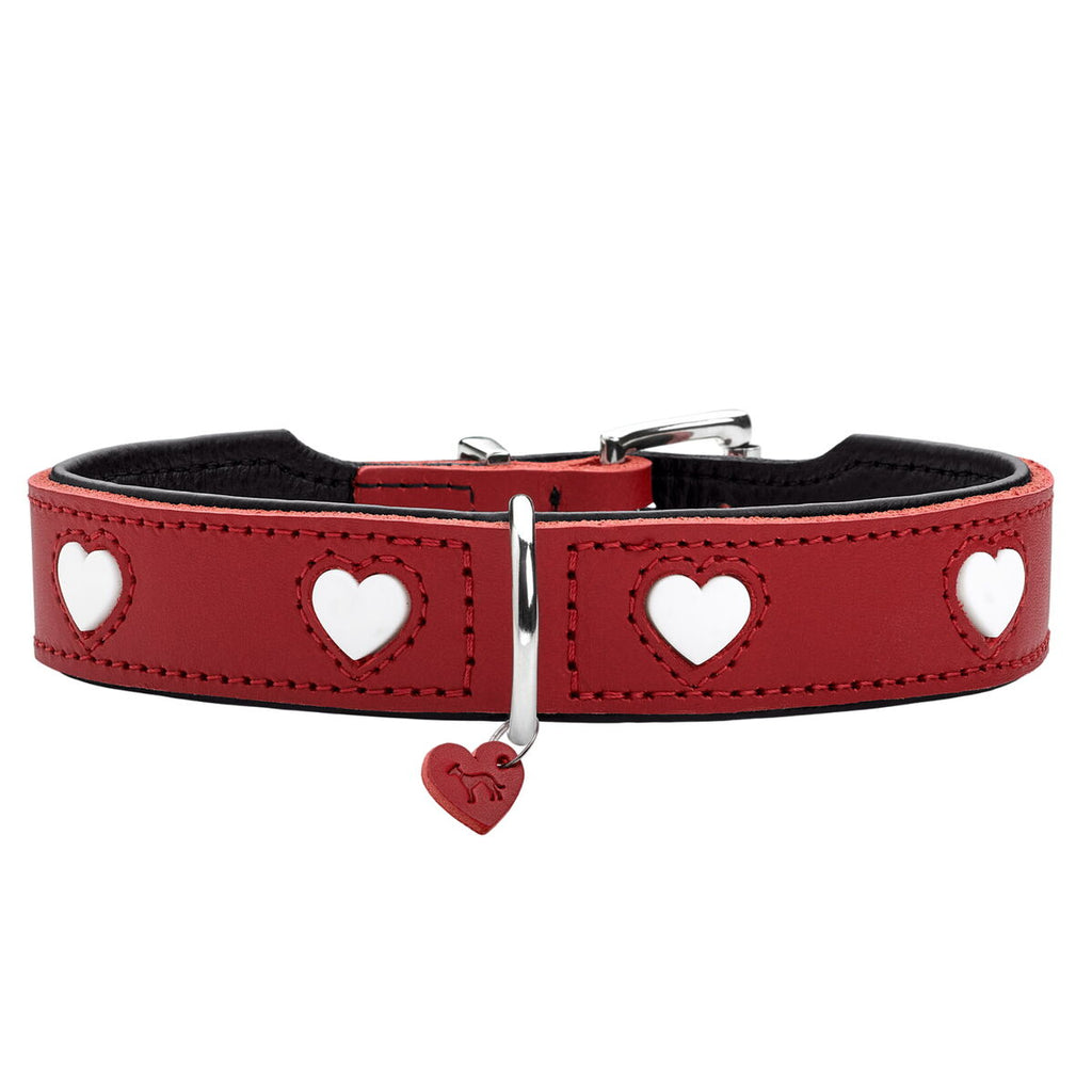 Hund collar Hunter Love Rot XS 24-28 cm