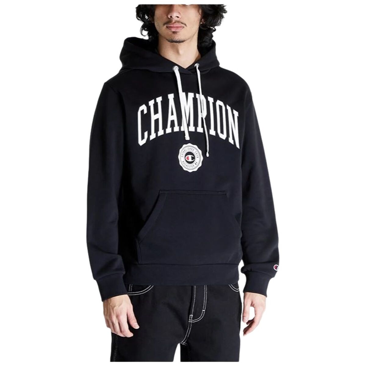 Champion Herren-Hoodie Schwarz – XL