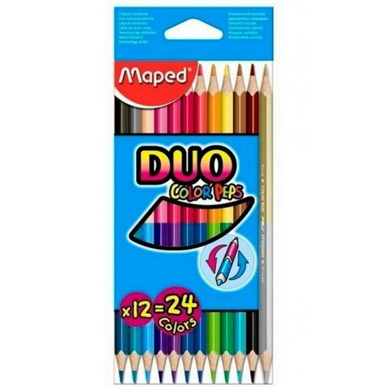 Maped Buntstifte Duo Farbe' Peps Mehrfarbig Doppelseitig