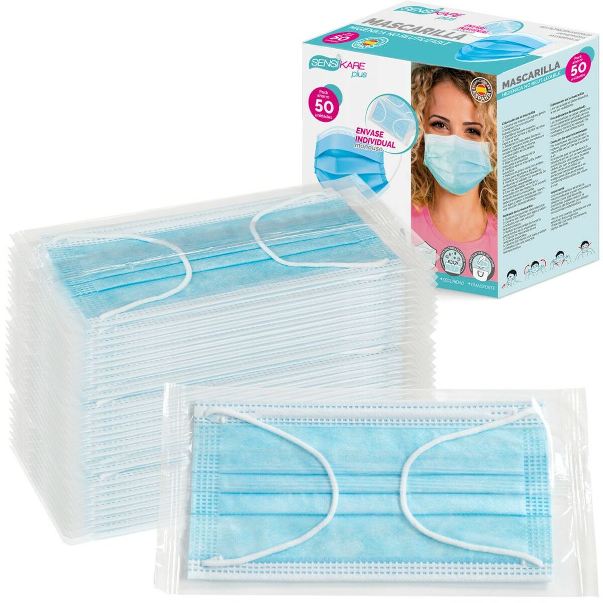 SensiKare Box aus Hygienisch masks
