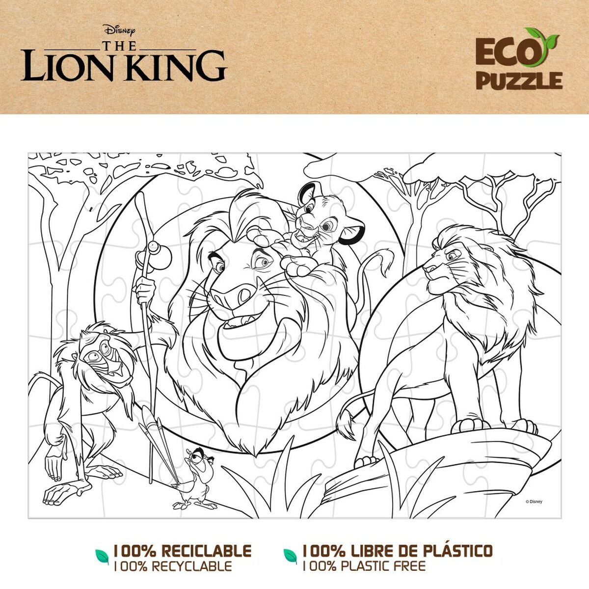 The Lion King Kinder-Puzzle Doppelseitig