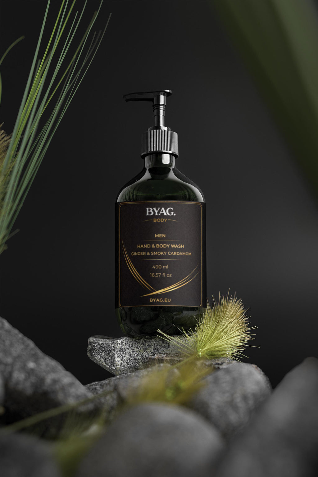 BYAG. Herren Hand- und Körperreinigung – Ginger & Smoky Cardamom
