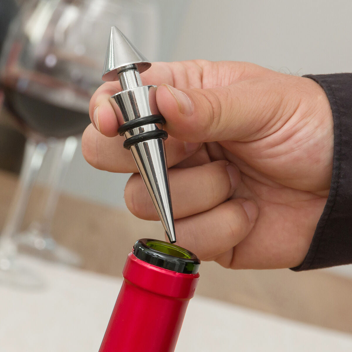 InnovaGoods Flasche Weinset