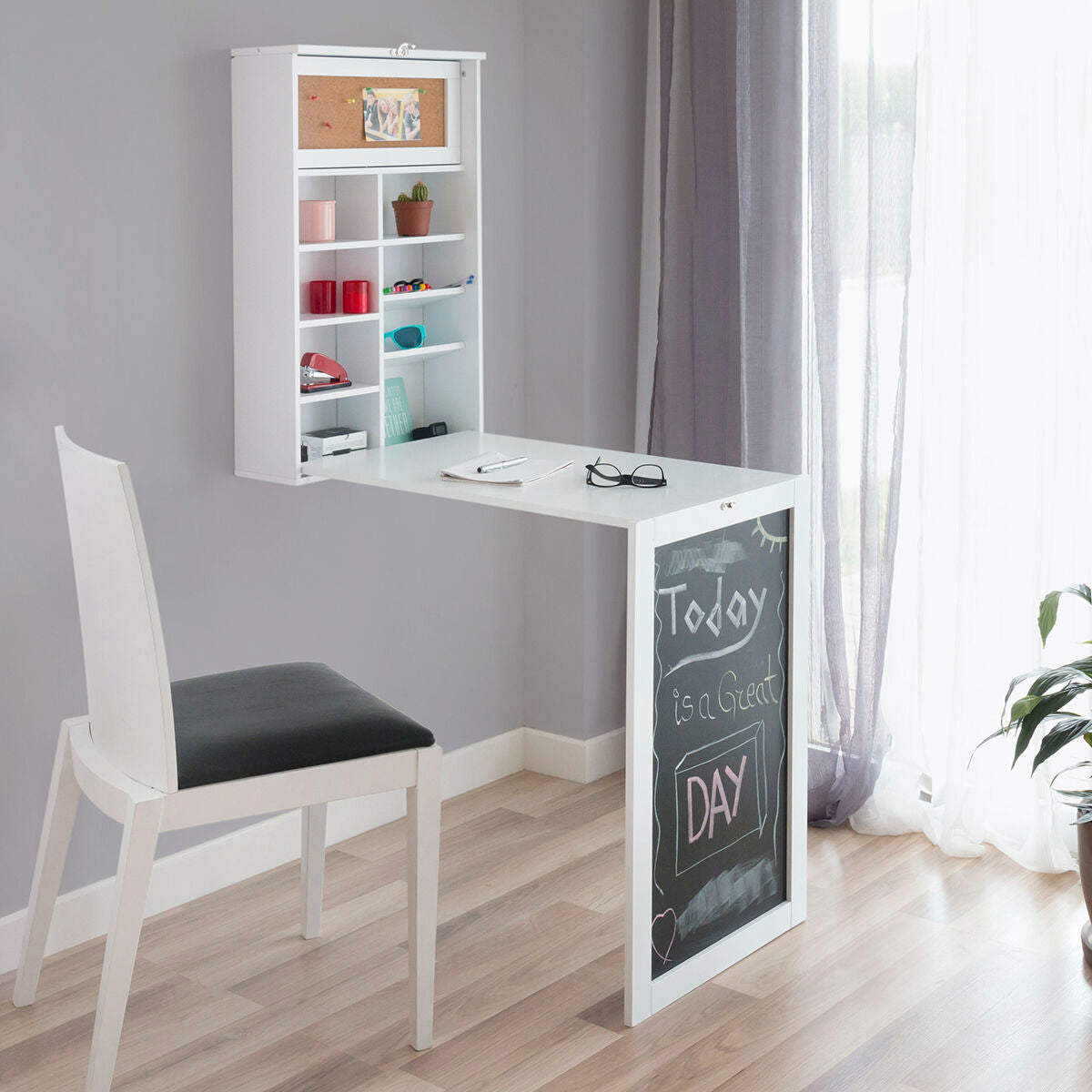 InnovaGoods Foldable Wand Desk Woldy