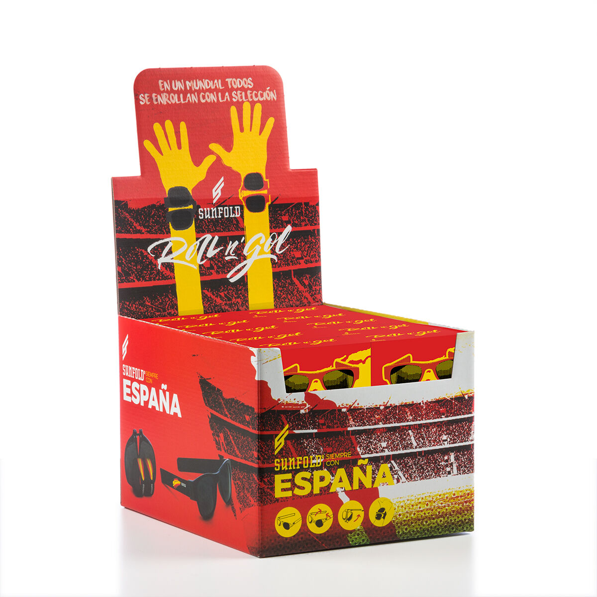 Sunfold Roll-up Sonnenbrille Spain Rot