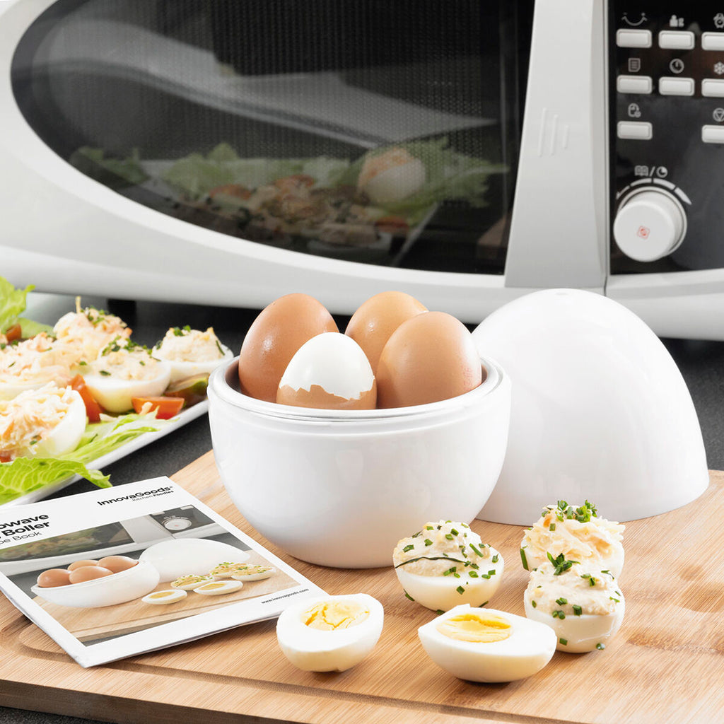 InnovaGoods Microwave Egg Boiler mit Recipe Booklet Boilegg