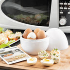 InnovaGoods Microwave Egg Boiler mit Recipe Booklet Boilegg