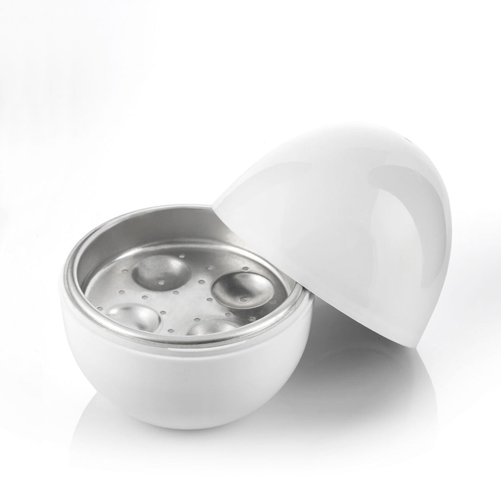 InnovaGoods Microwave Egg Boiler mit Recipe Booklet Boilegg