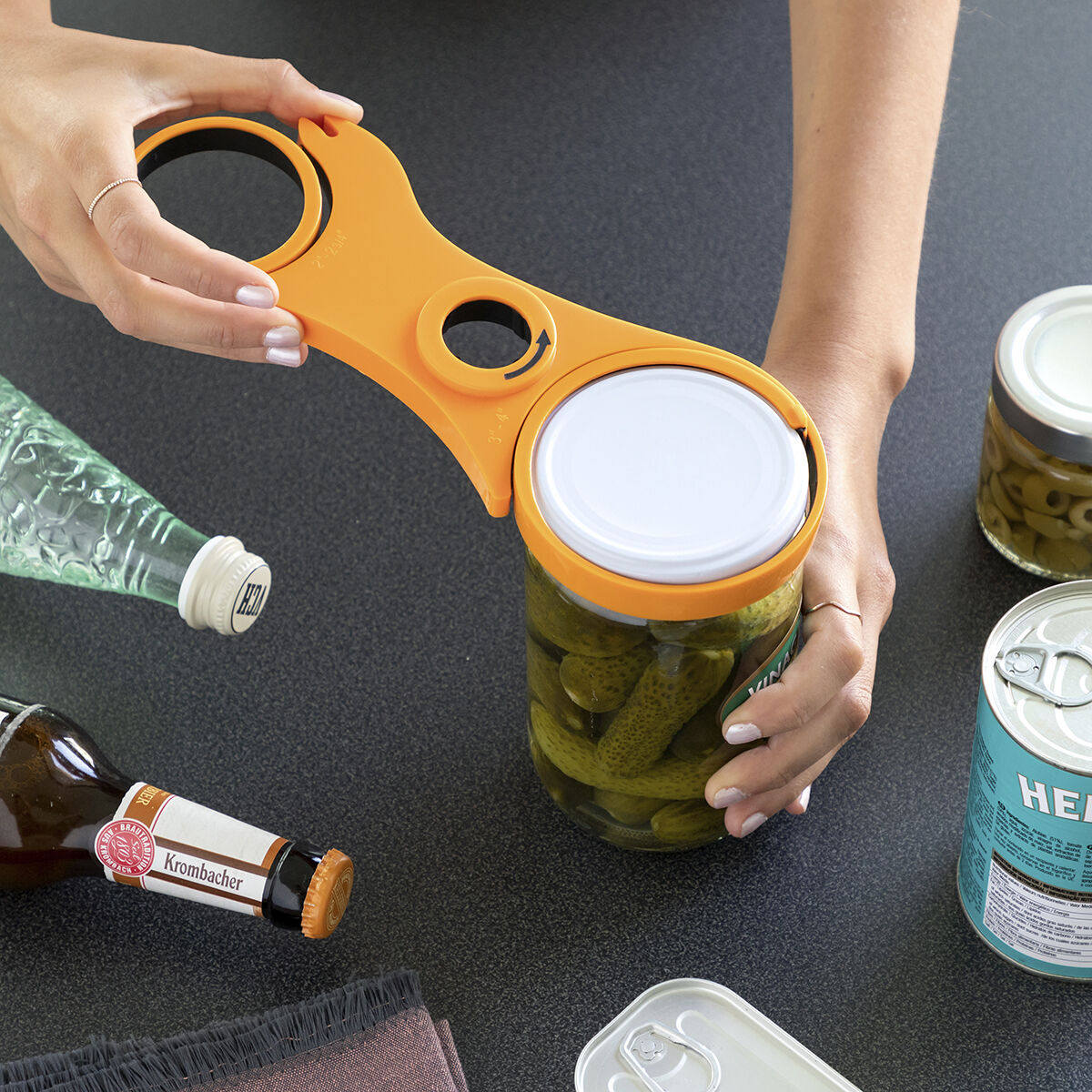 5-in-1 Multi-Purpose Jar Opener InnovaGoods – Produktbild 1