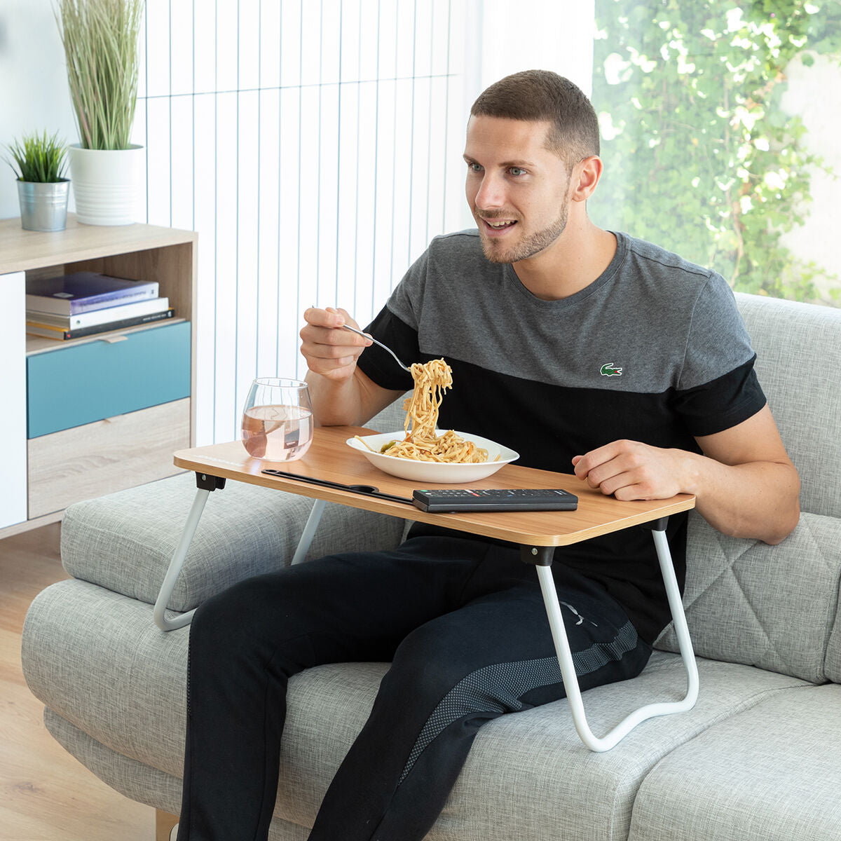 InnovaGoods Multifunction Foldable Beistelltisch Muvisk