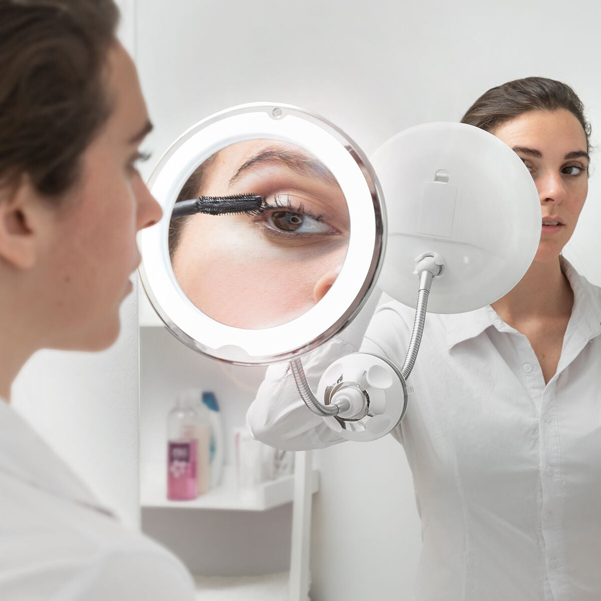 LED magnifying mirror with Flexible Arm and Suction Pad Mizoom InnovaGoods – Produktbild 1