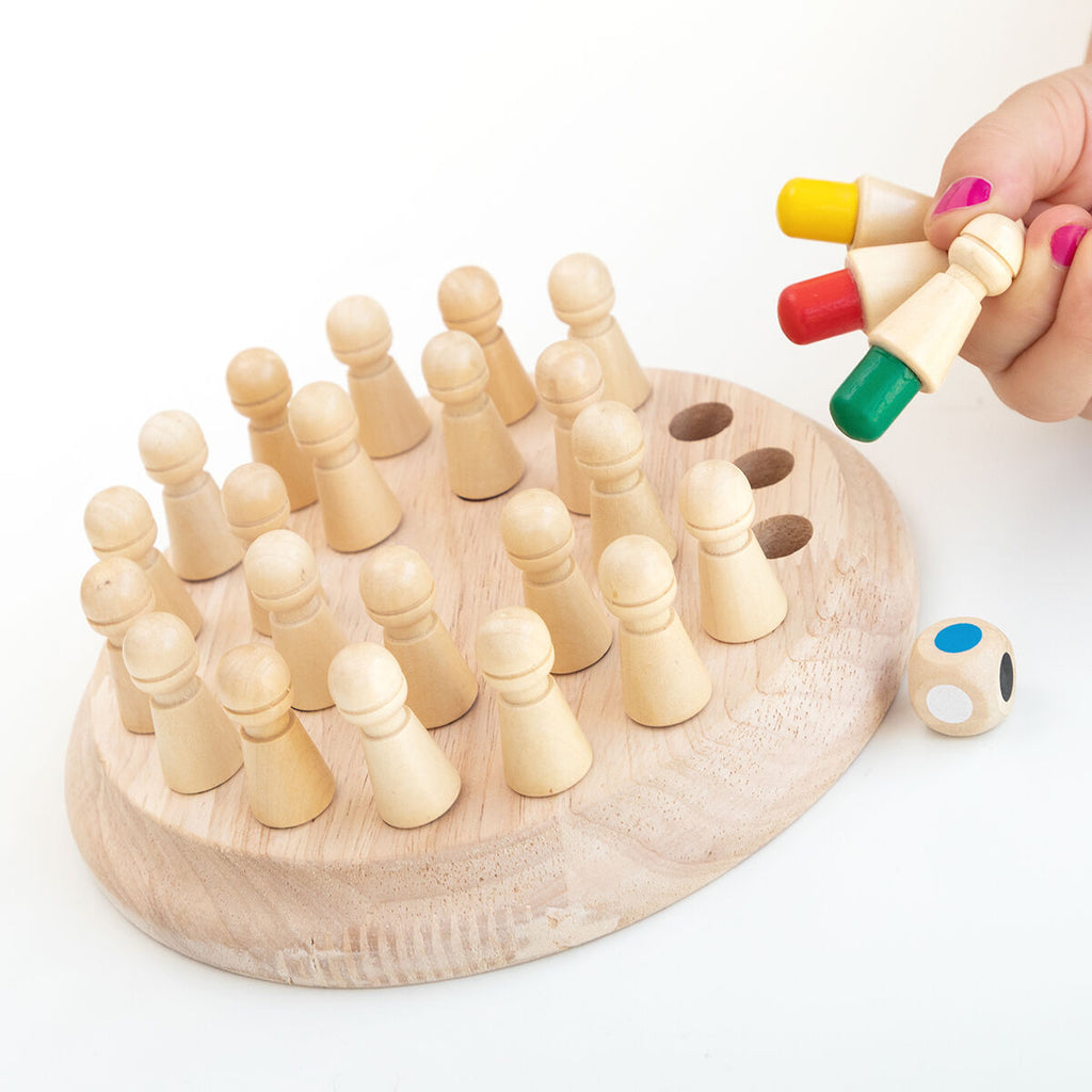 InnovaGoods Holz Memory Chess Taeda