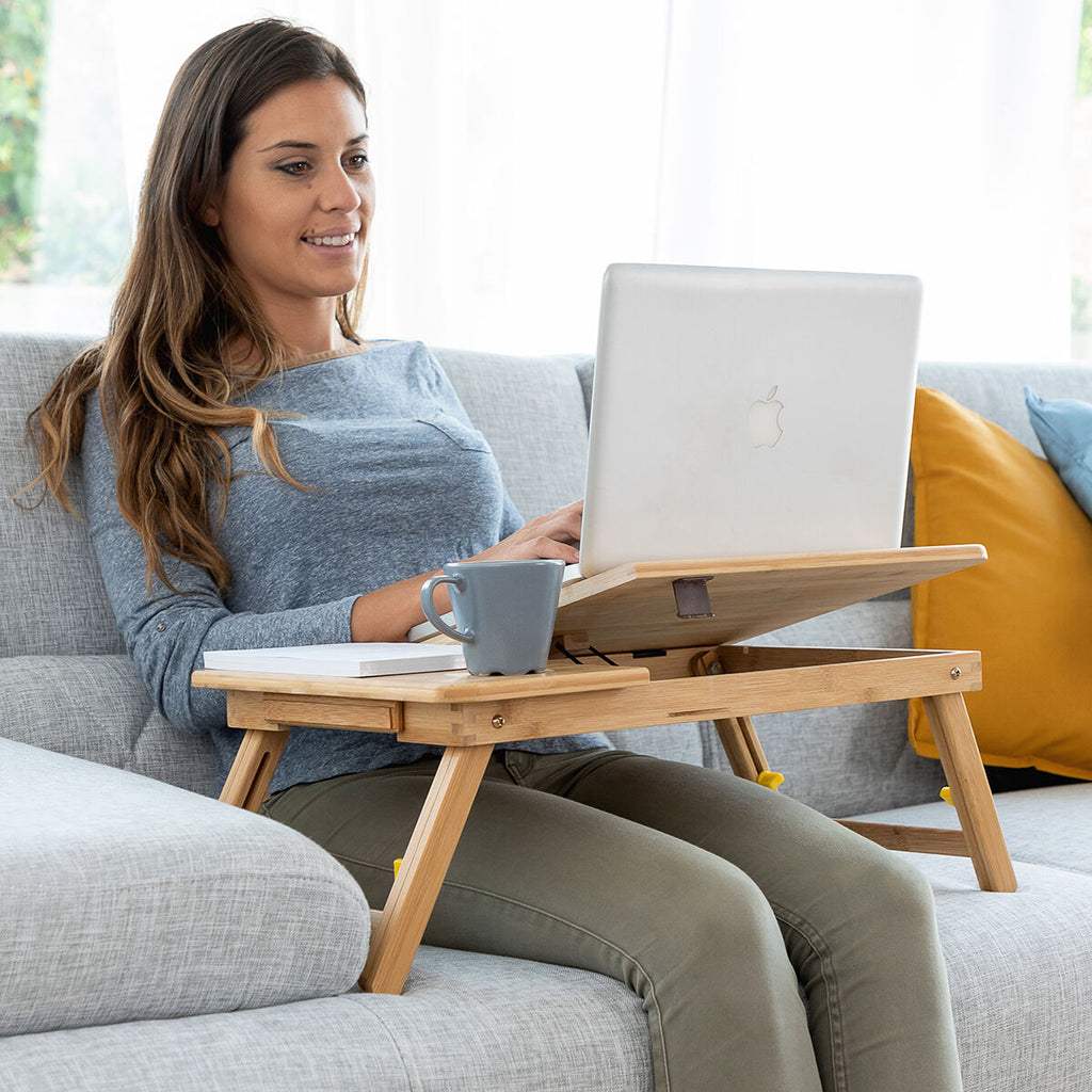 Bamboo Klappbar Side Table Lapwood InnovaGoods – Produktbild 1