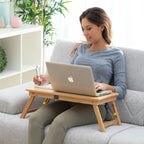 Bamboo Klappbar Side Table Lapwood InnovaGoods – Produktbild 3