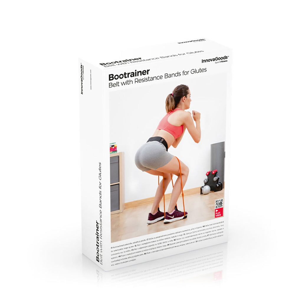Belt mit Widerstandsbänder für Glutes & Trainingsanleitung Bootrainer InnovaGoods