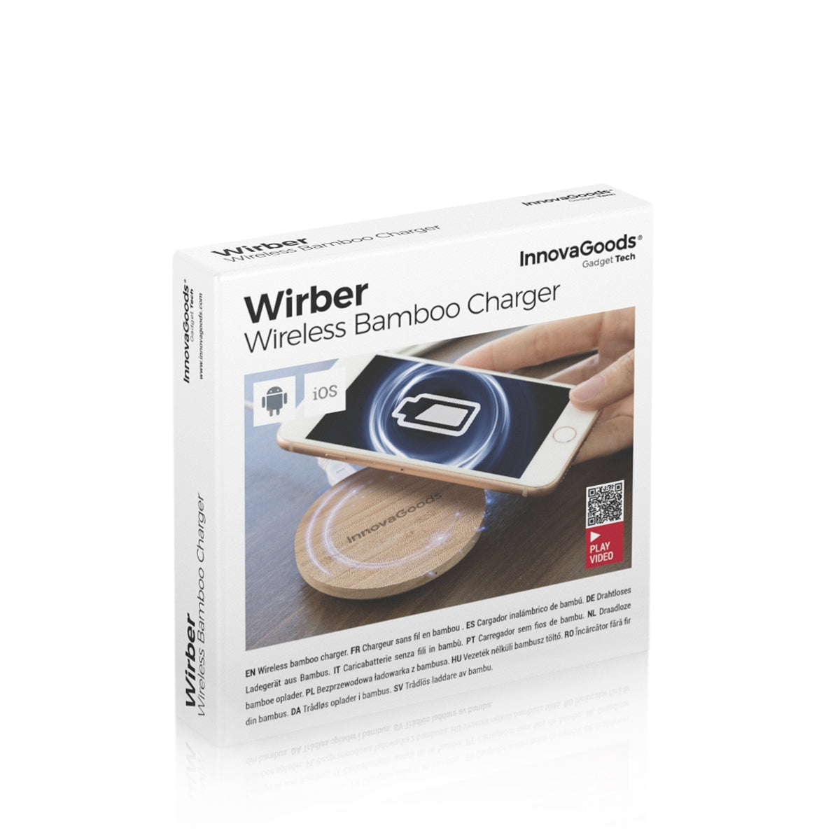 Bamboo Kabellos Charger Wirber InnovaGoods – Produktbild 9