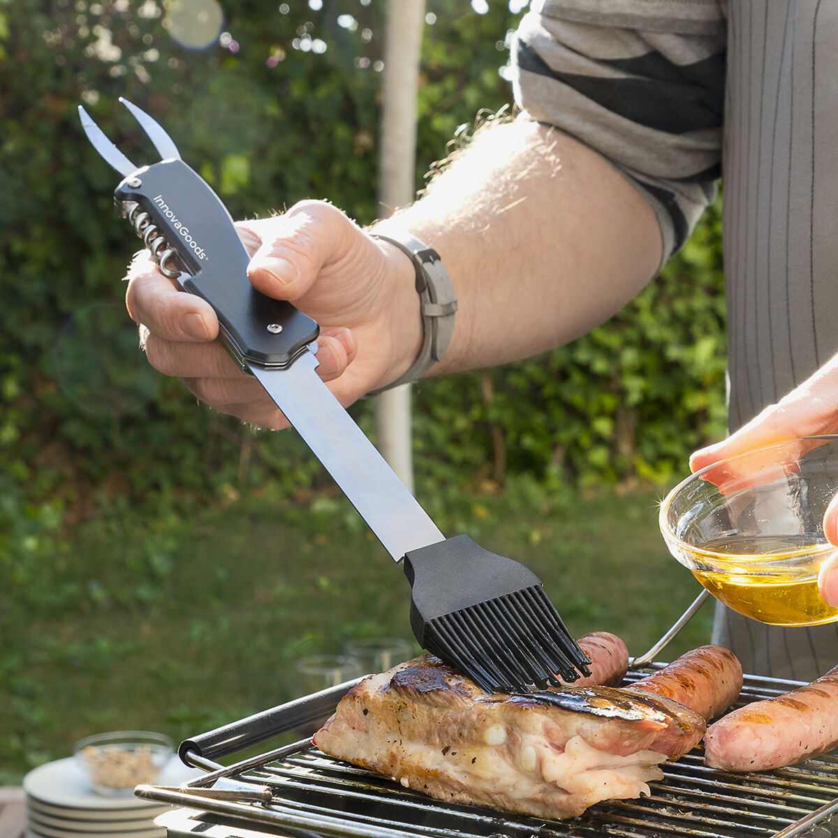 5 in 1 Barbecue Utensils Set Bbkit InnovaGoods – Produktbild 3