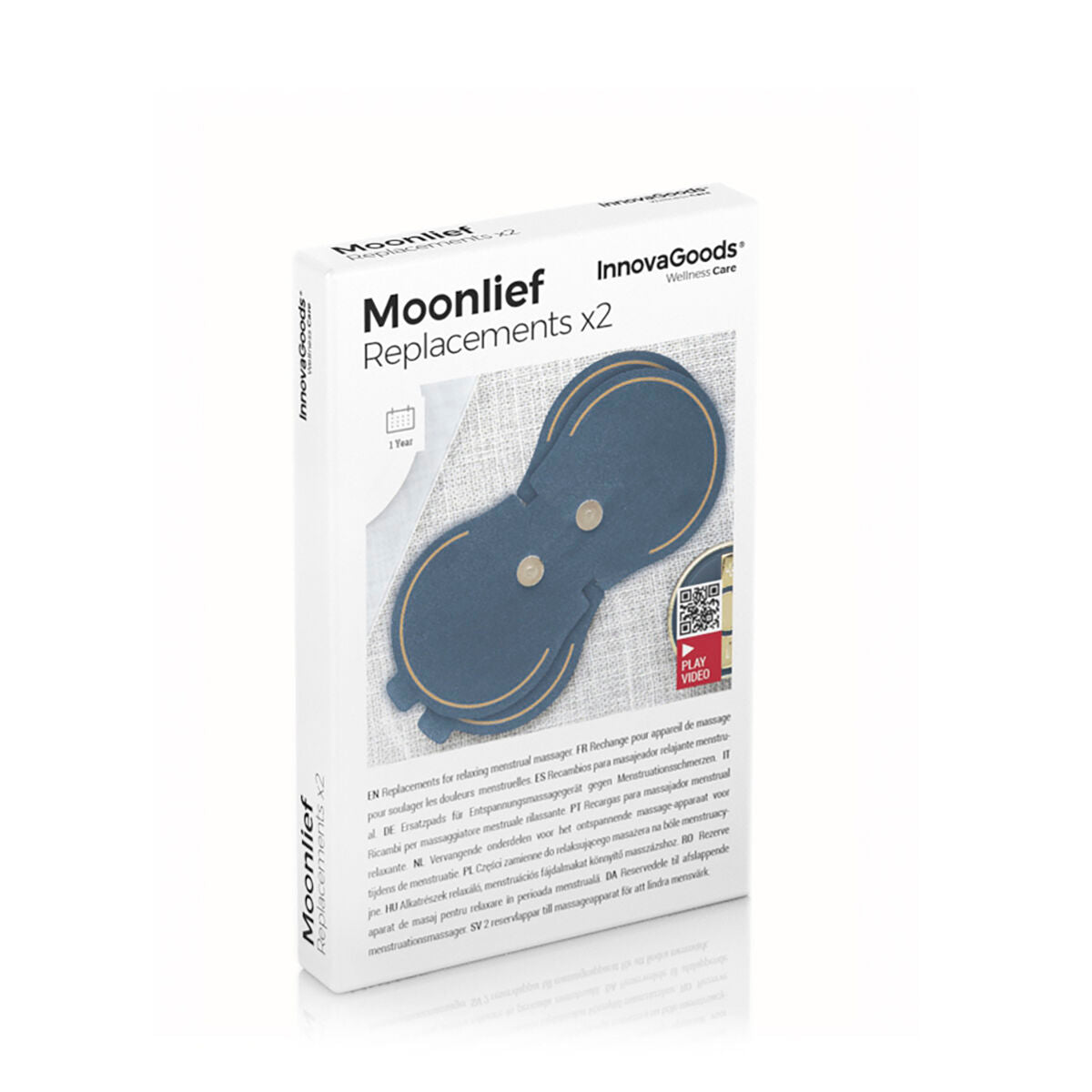 Ersatz Patches für the Relaxing Menstrual Massagegerät Moonlief InnovaGoods (Packung aus 2)