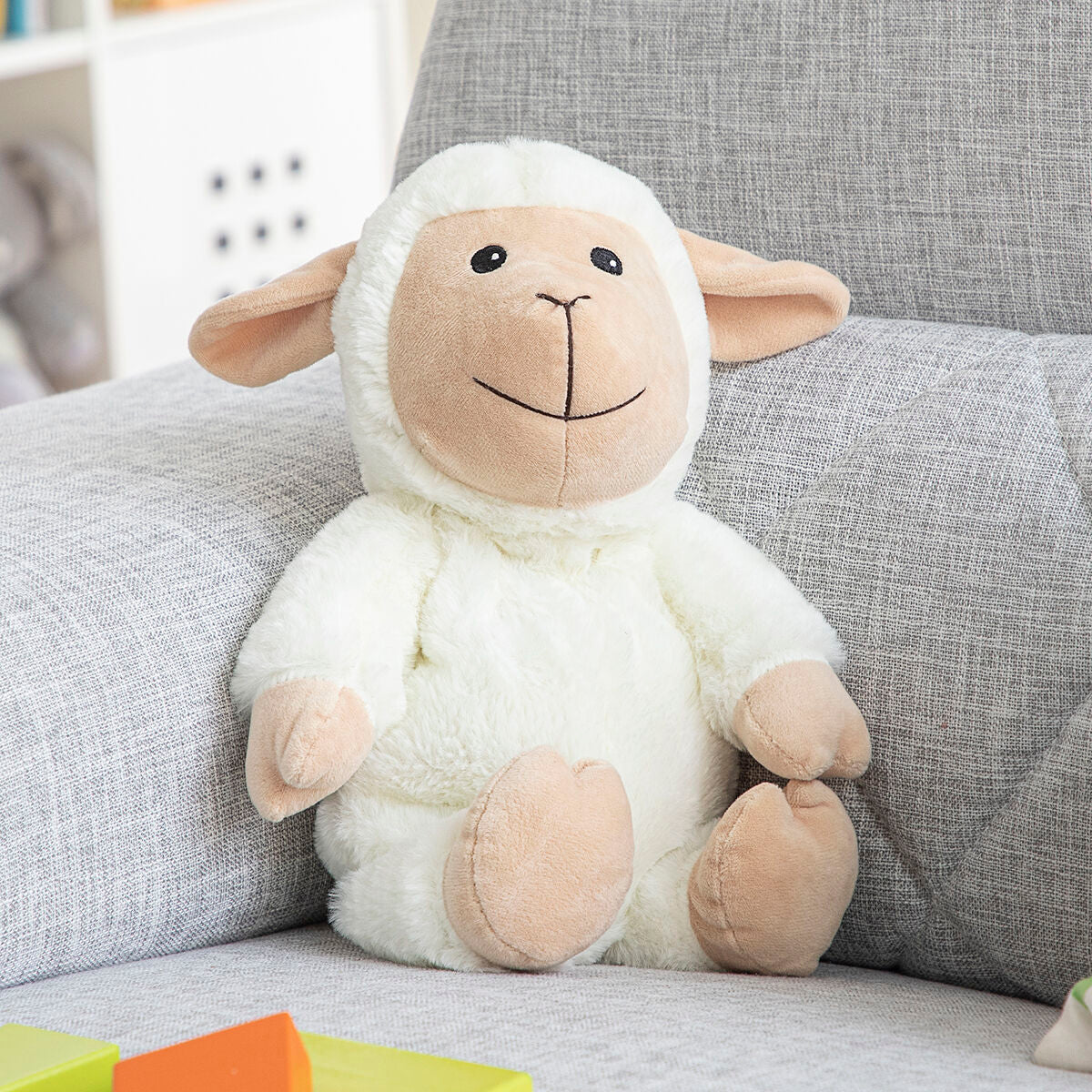 Sheep Soft Toy with Warming and Cooling Effect Wooly InnovaGoods – Produktbild 4