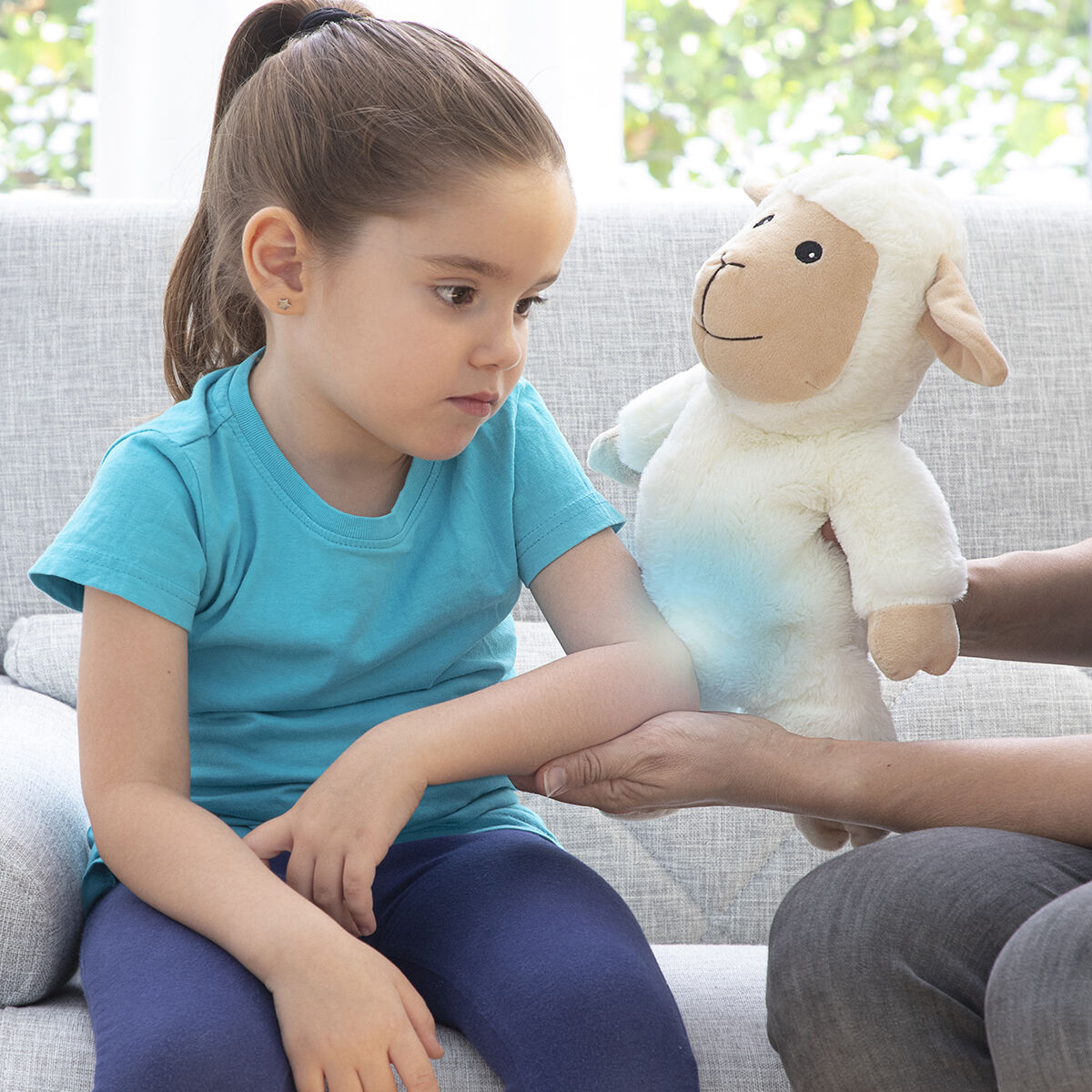 Sheep Soft Toy with Warming and Cooling Effect Wooly InnovaGoods – Produktbild 7