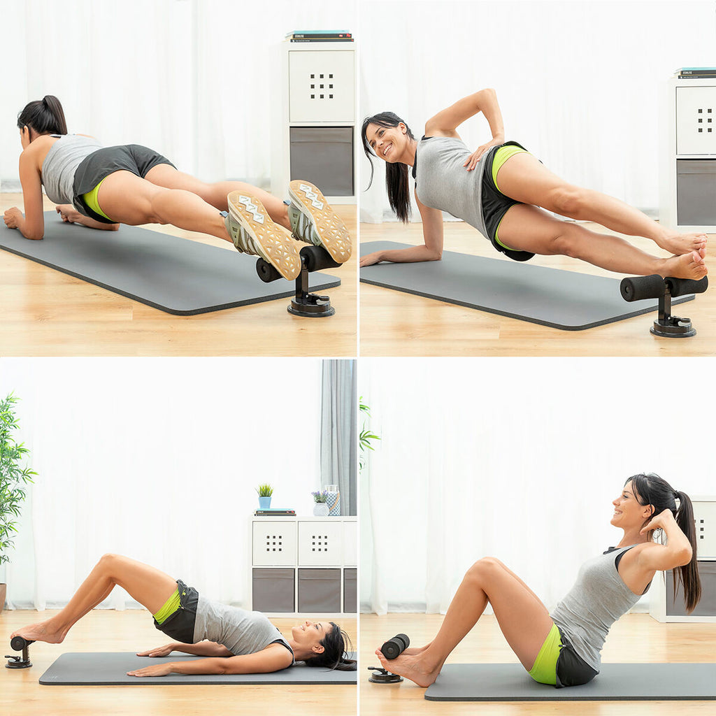 Sit-up Bar für Abdominals mit Suction Pad & Trainingsanleitung CoreUp InnovaGoods