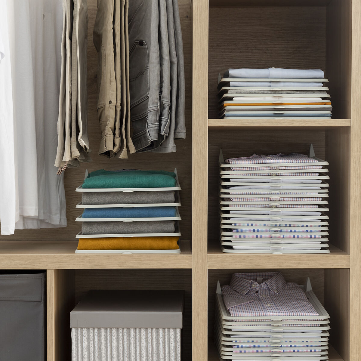 Set of Clothes Organiser Trays Clorack InnovaGoods – Produktbild 2