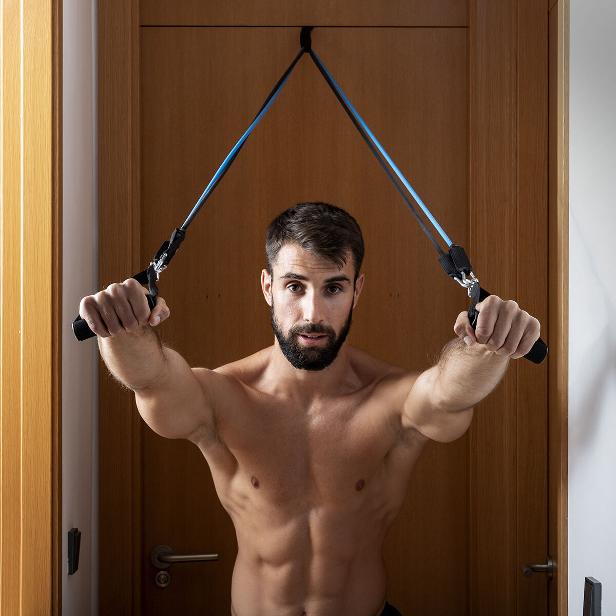 Set aus Widerstandsbänder mit Zubehör & Trainingsanleitung Rebainer InnovaGoods