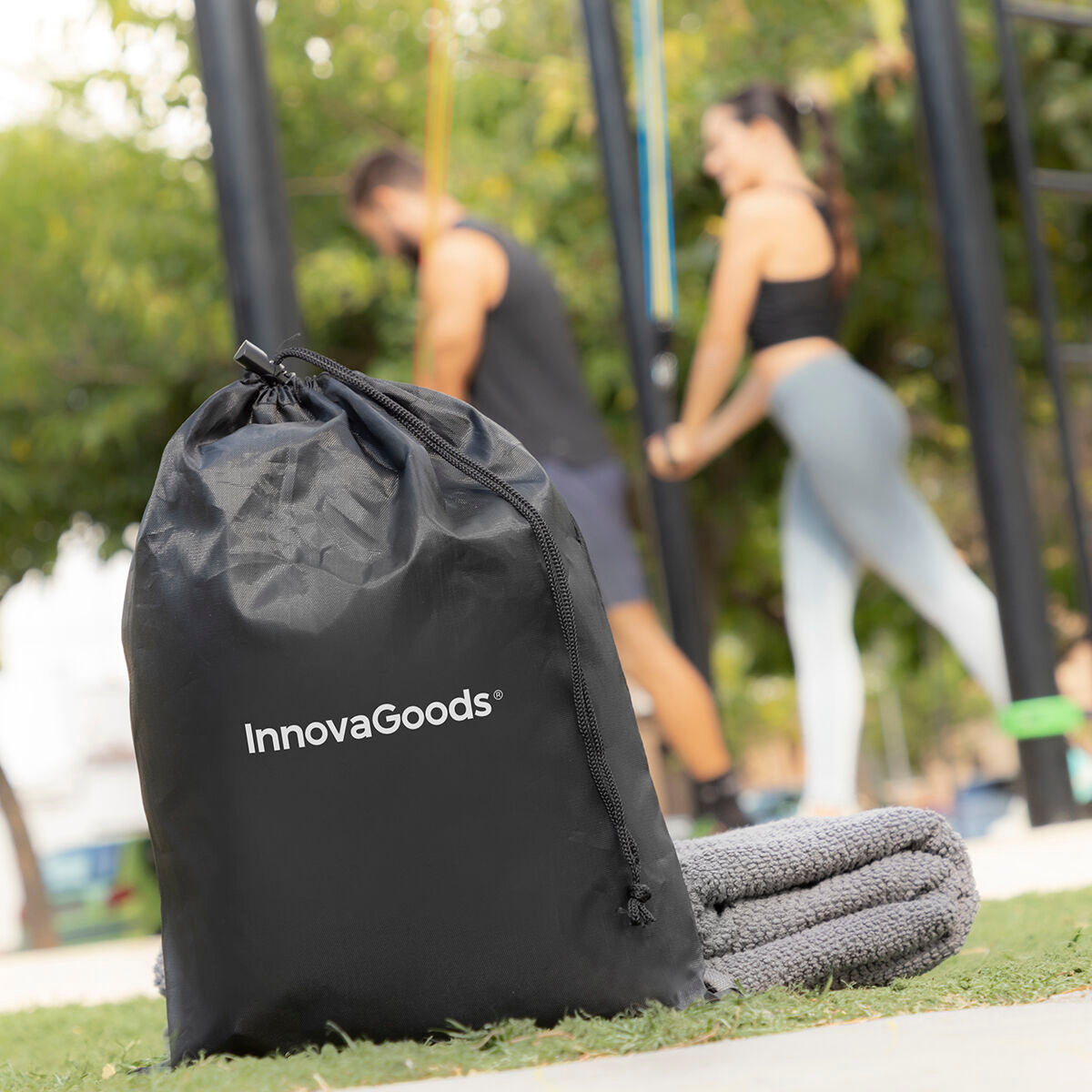 Set aus Widerstandsbänder mit Zubehör & Trainingsanleitung Rebainer InnovaGoods