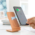 Holz Effect Kabellos Charger with Stand Qistan InnovaGoods – Produktbild 1