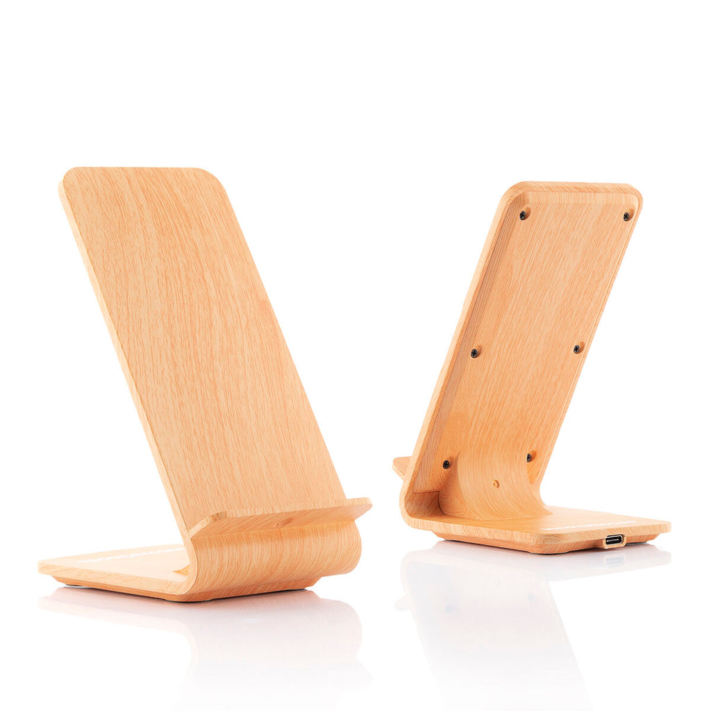 Holz Effect Kabellos Charger with Stand Qistan InnovaGoods – Produktbild 8
