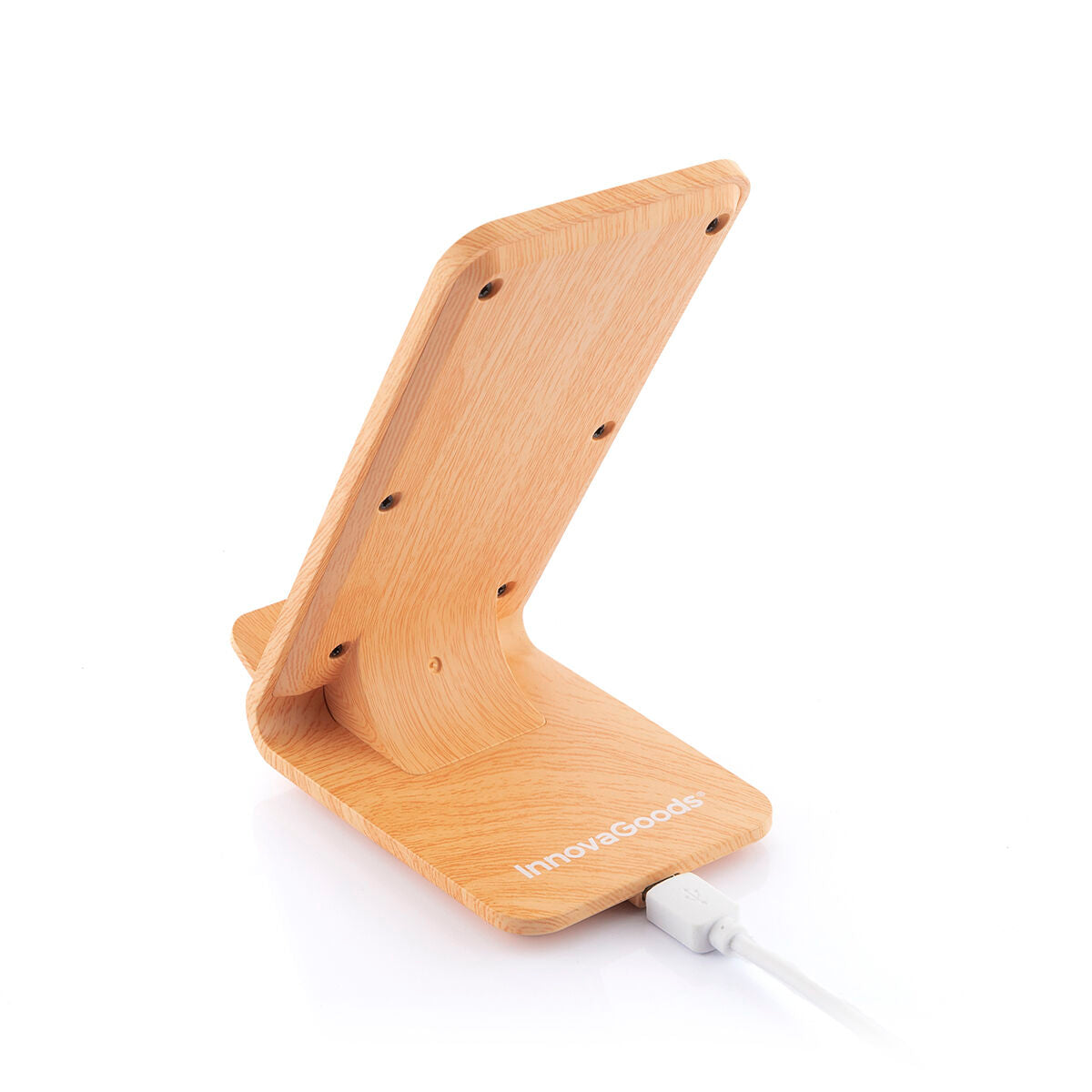 Holz Effect Kabellos Charger with Stand Qistan InnovaGoods – Produktbild 9