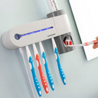 UV Toothbrush Steriliser with Stand and Toothpaste Dispenser Smiluv InnovaGoods – Produktbild 4