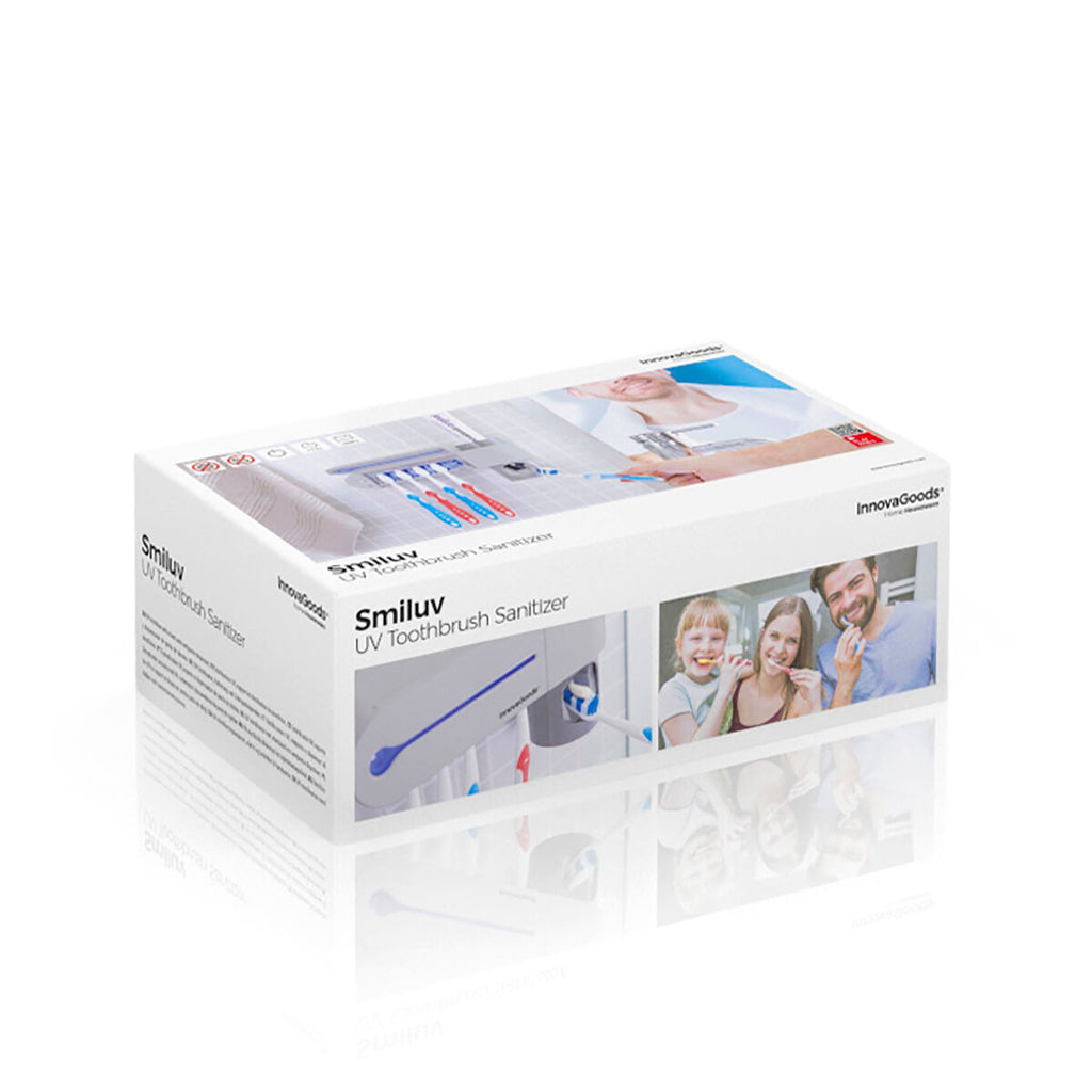 UV Toothbrush Steriliser with Stand and Toothpaste Dispenser Smiluv InnovaGoods – Produktbild 8