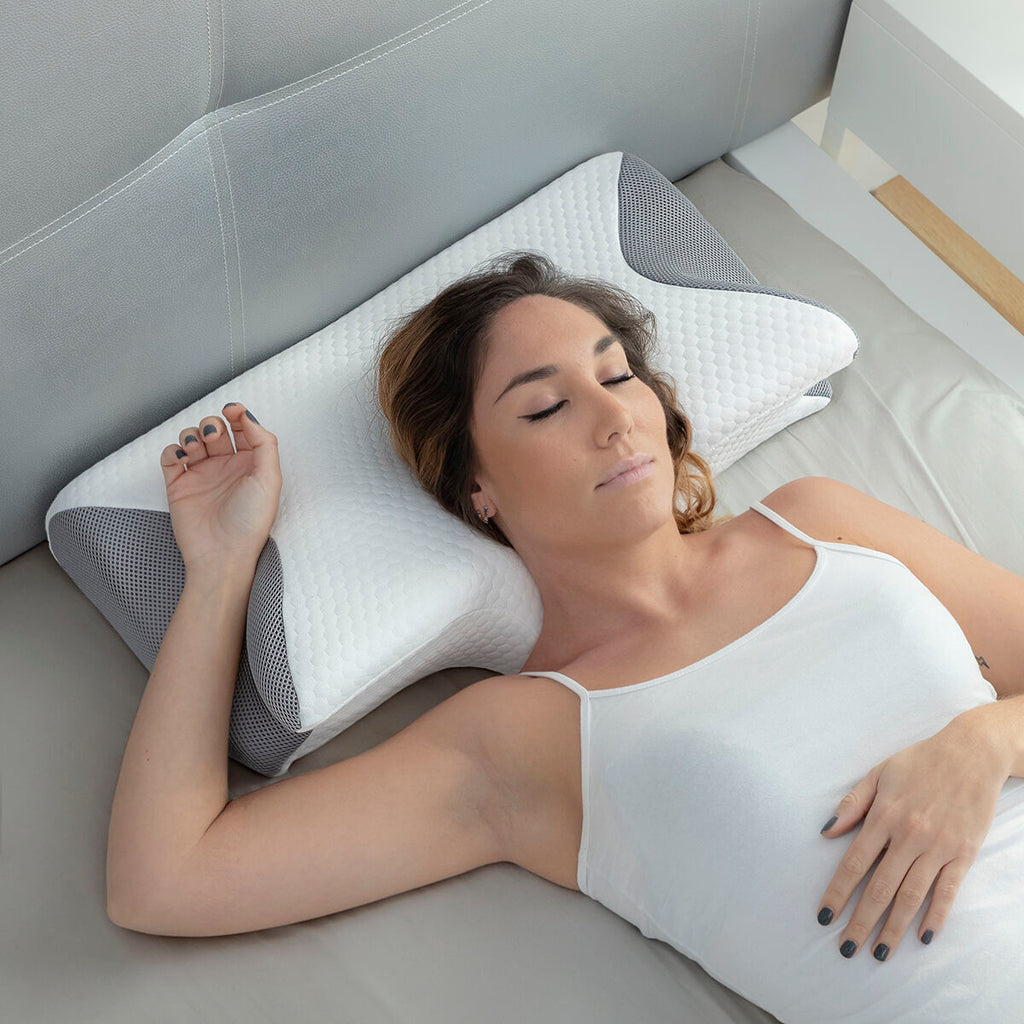 InnovaGoods Viskoelastisches Nackenkissen mit ergonomischen Konturen Conforti