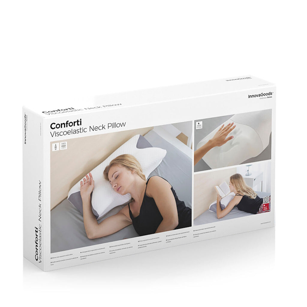 InnovaGoods Viskoelastisches Nackenkissen mit ergonomischen Konturen Conforti