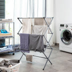Klappbar und Extendable Metal Clothes Dryer mit 3 Levels Cloxy InnovaGoods 11 Bars