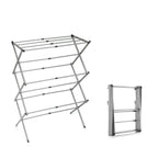 Klappbar und Extendable Metal Clothes Dryer mit 3 Levels Cloxy InnovaGoods 11 Bars