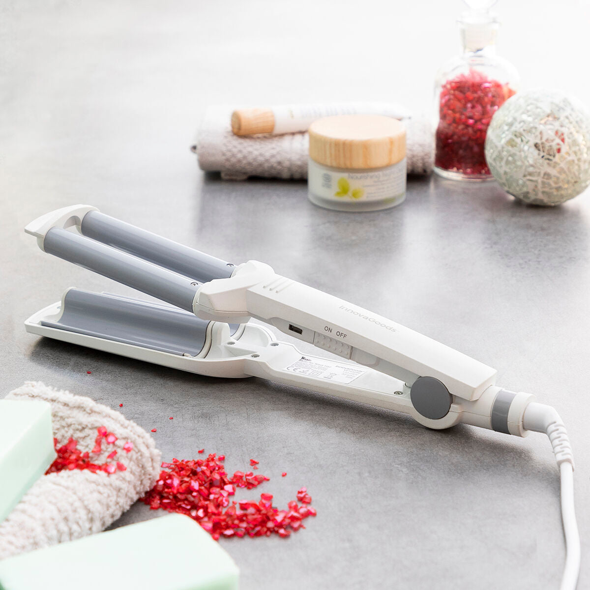 InnovaGoods Keramik Haar Eisen für Creating Waves Wavio 55 W