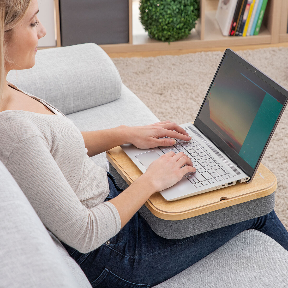Tragbar Laptop Desk mit Storage Tablett Larage InnovaGoods