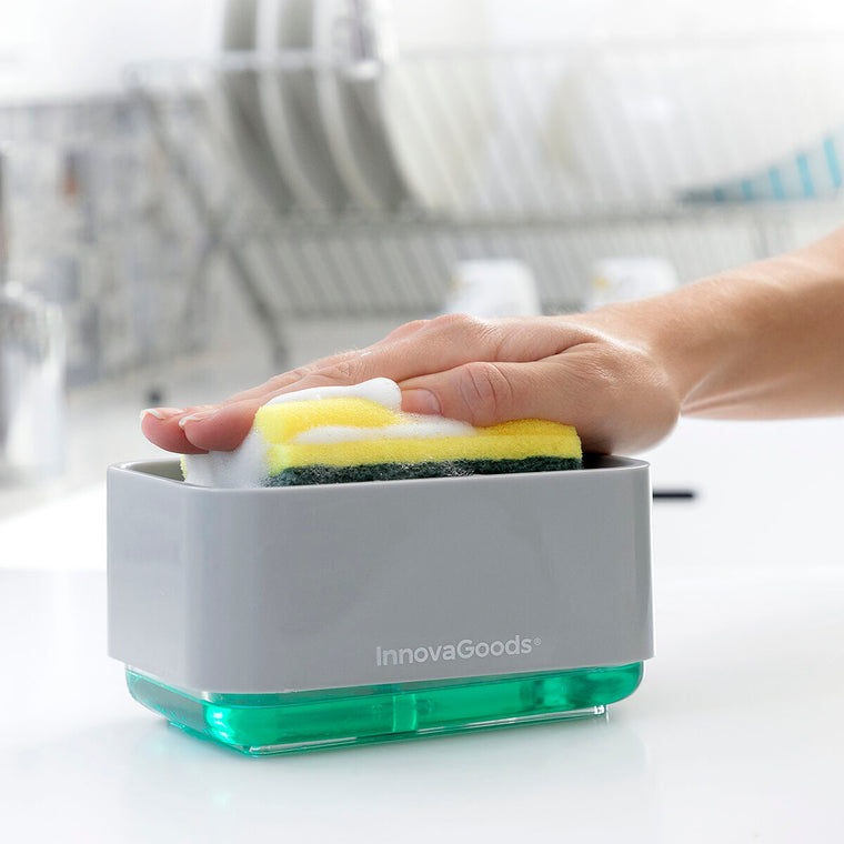 2-in-1 Soap Dispenser for the Kitchen Sink Pushoap InnovaGoods – Produktbild 2